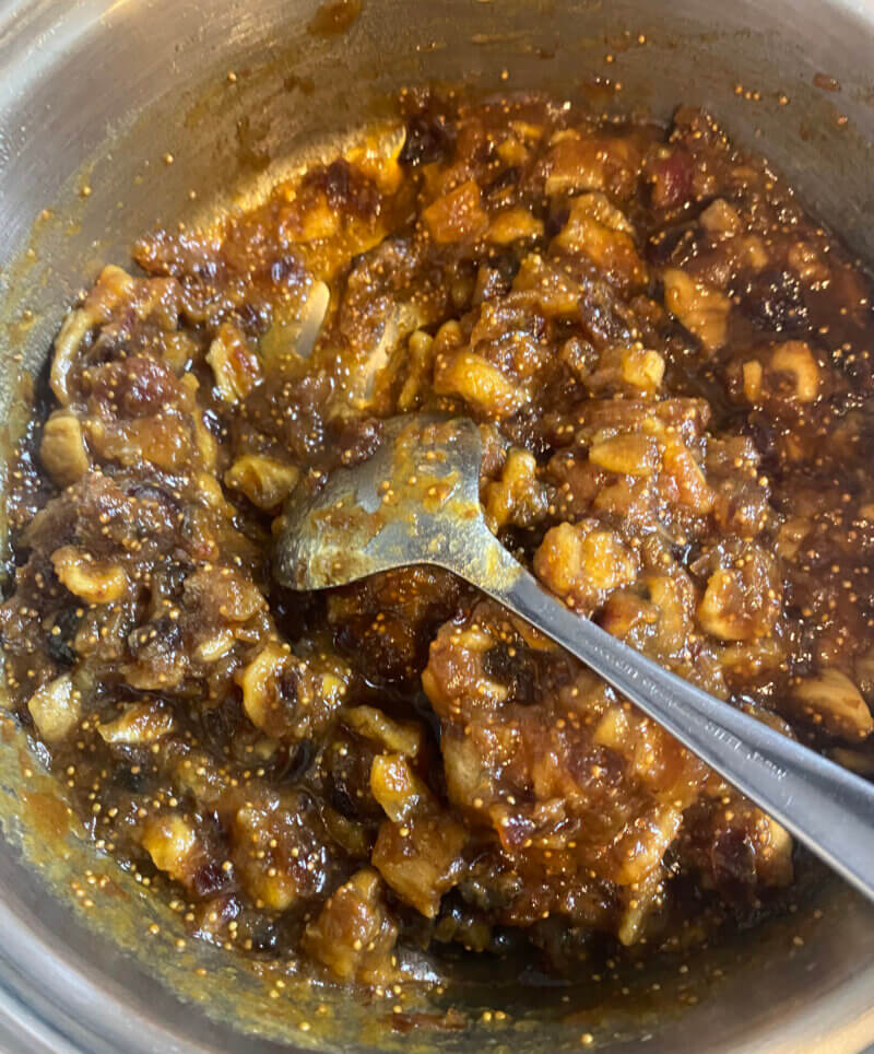 かき混ぜているところ