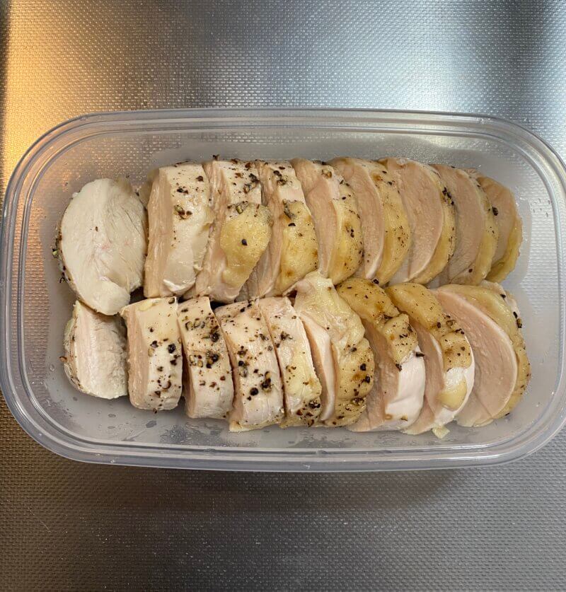 完成した鶏ハム