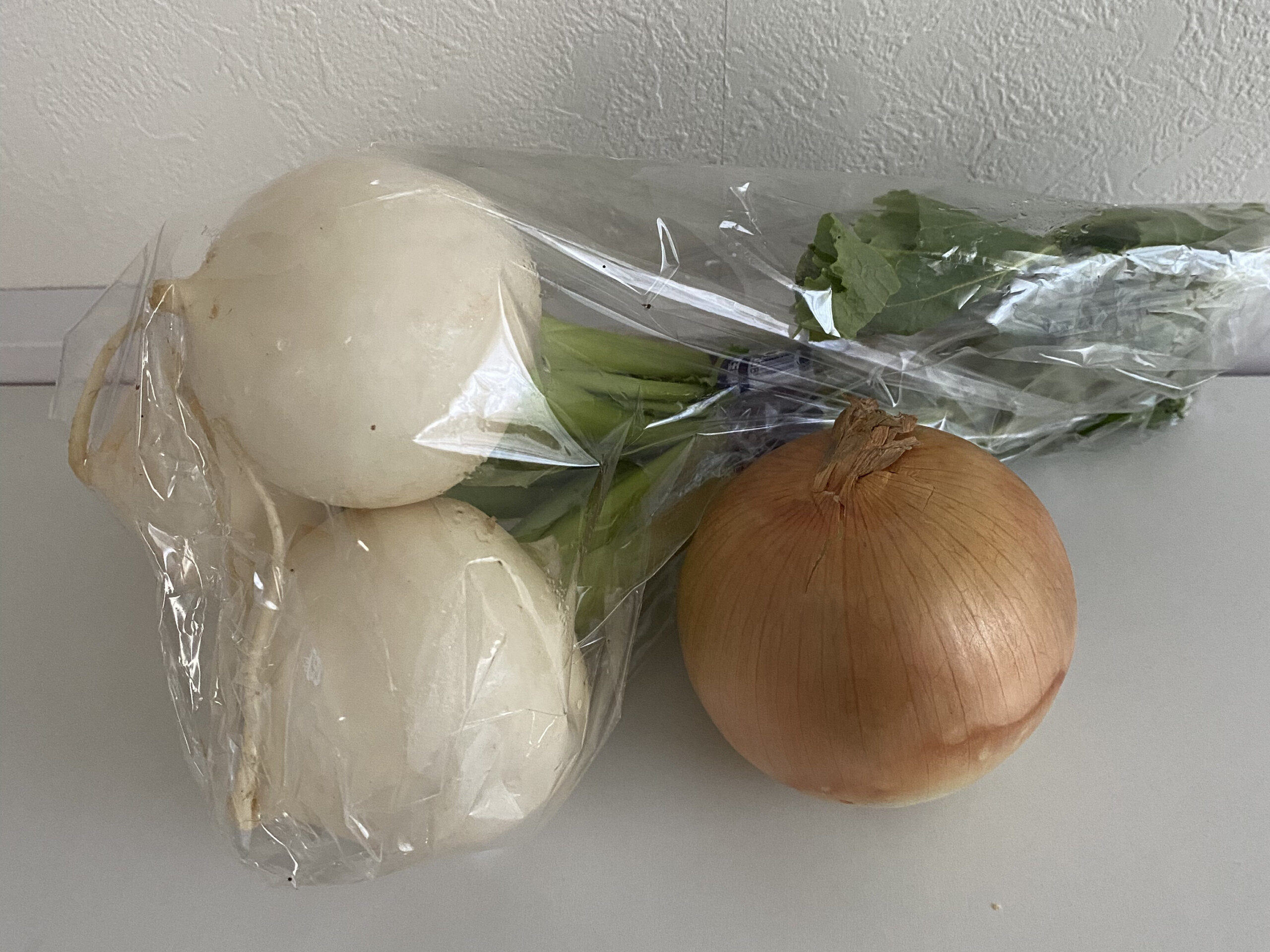 カブと玉ねぎ
