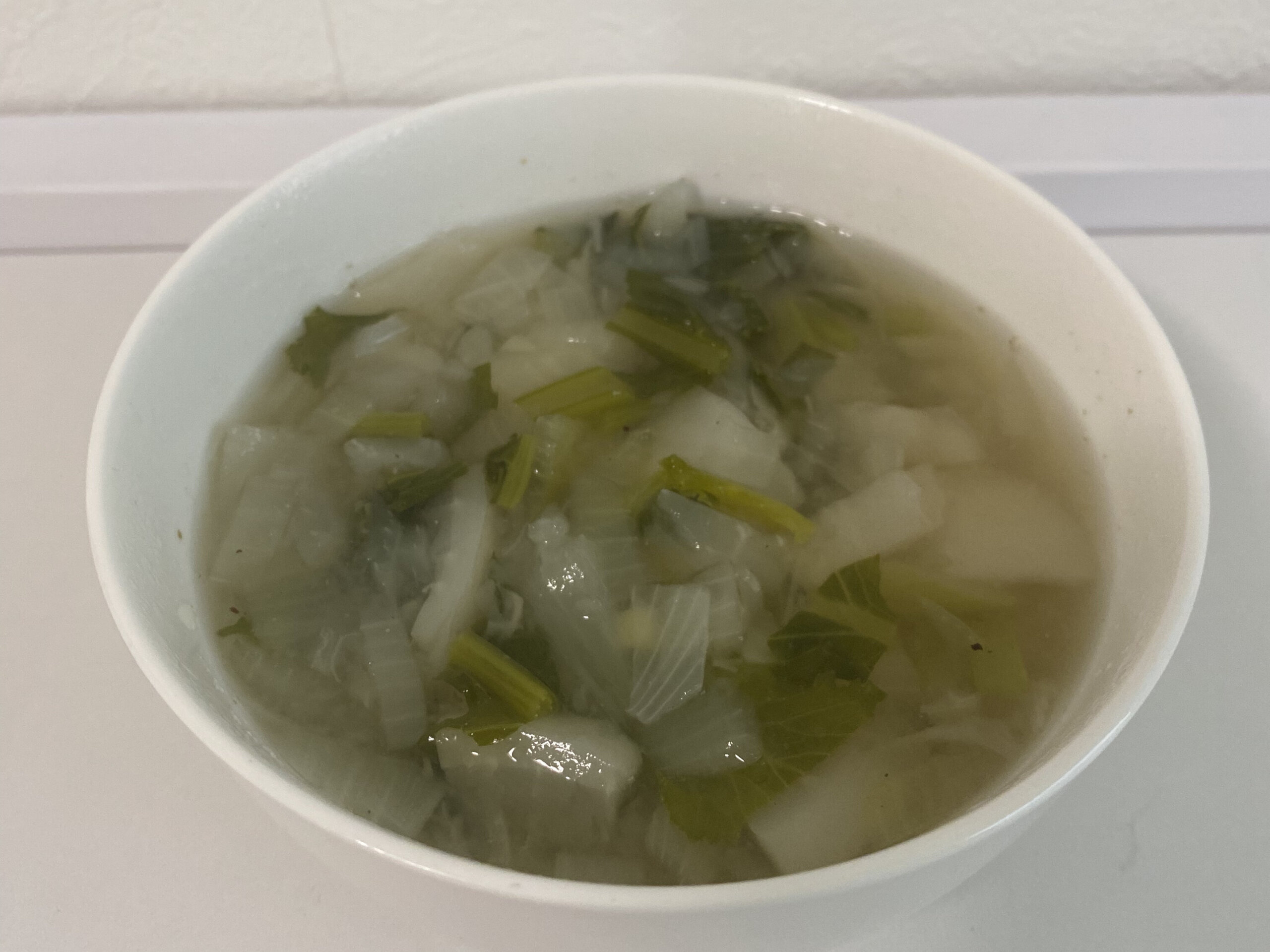 玉ねぎとカブのスープ
