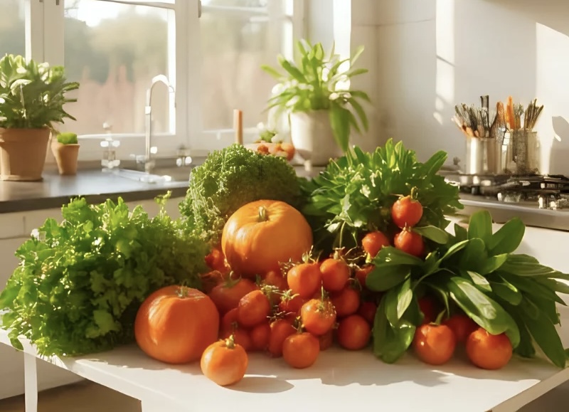 キッチンの野菜