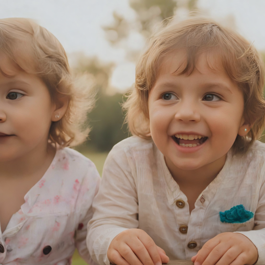 2人の子供の写真